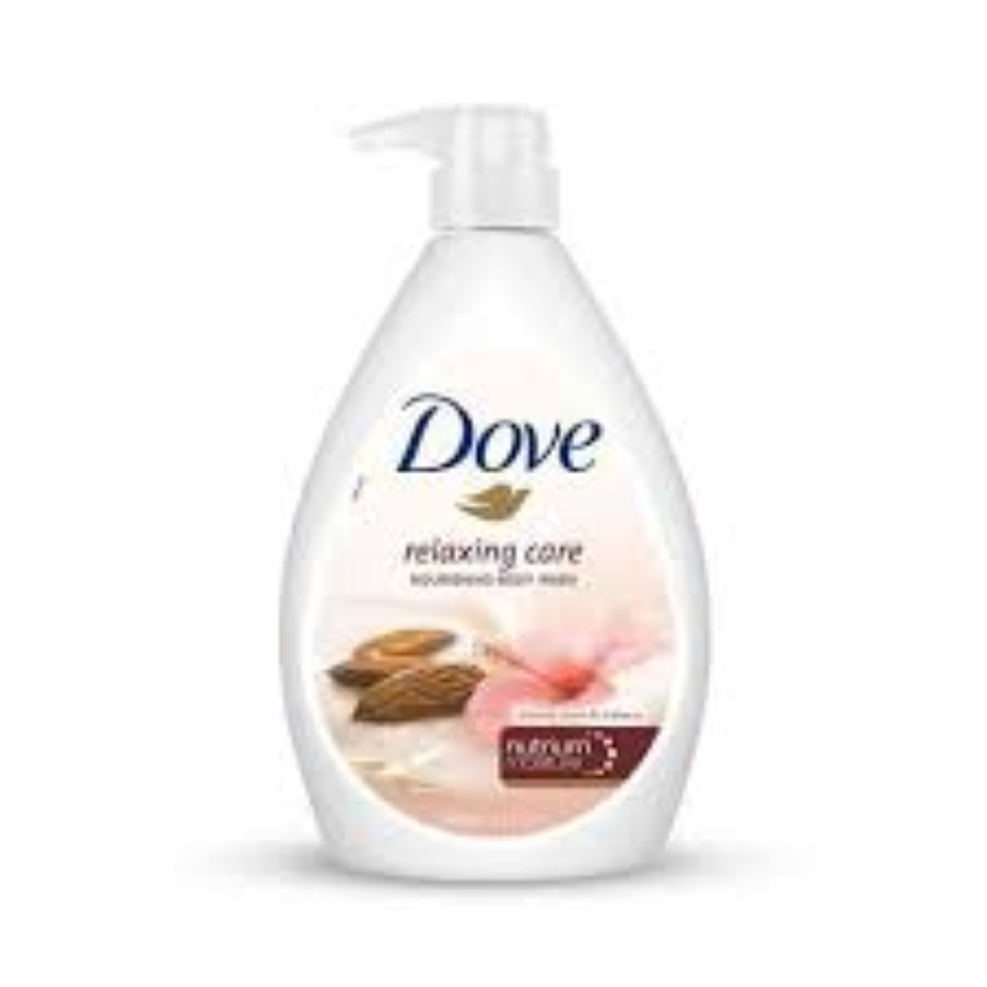 DOVE B/WASH RELAXING CARE ALMOND N HIBISCUS 1LT